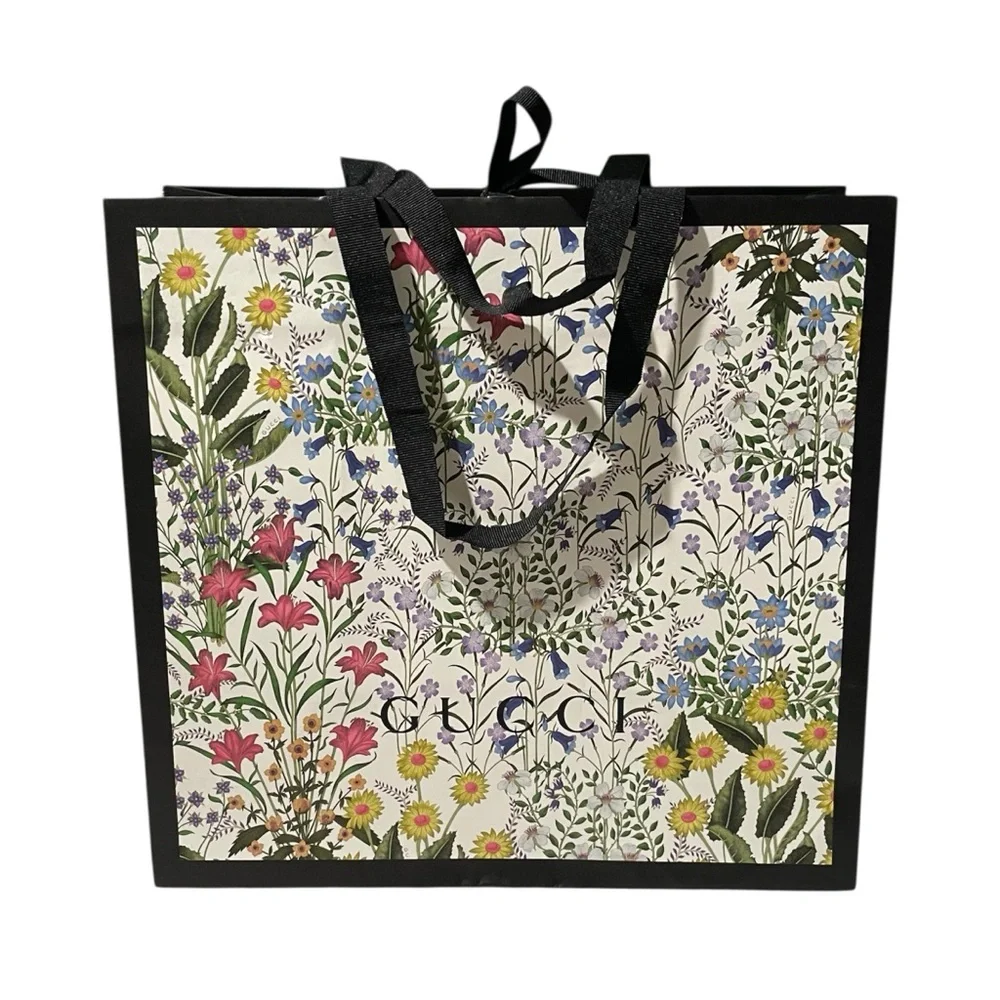 GUCCI Floral Paper Bag